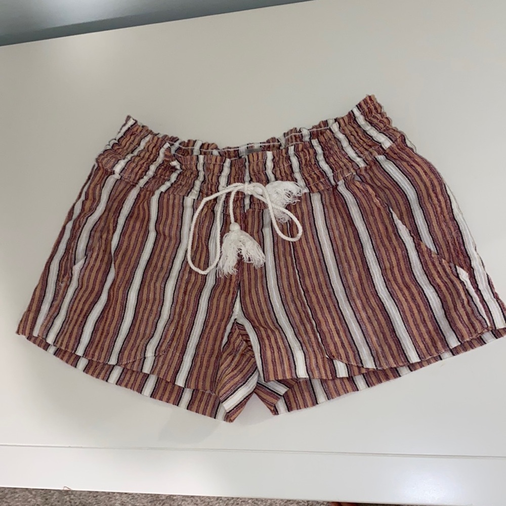 roxy striped shorts